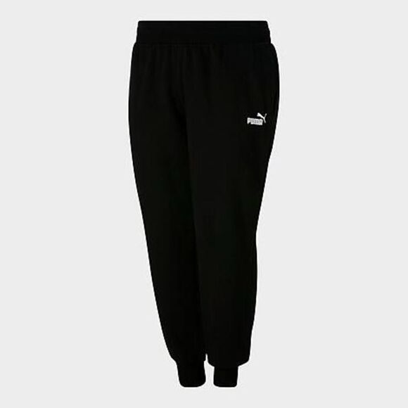 Puma Women's Essentials Logo Fleece Jogger Black Pants 1X-Regular - Picture 1 of 3